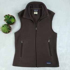 Patagonia brown synchilla fleece vest size small